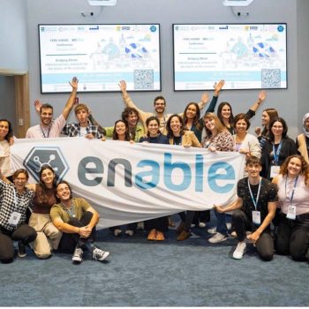 Members of the ENABLE community during a conference initiative.